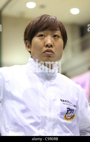 Shizuyo Yamasaki, 10 Febbraio 2012 - Pugilato : tutto il Giappone femminile campionati di Boxe a Naka-ku Sport Center, Hiroshima, Giappone. (Foto di Daiju Kitamura/AFLO SPORT) [1045] Foto Stock