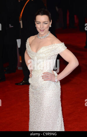 London, Regno Unito 12/02/2012 Olivia Williams assiste la Orange British Academy Film Awards 2012 presso la Royal Opera House Covent Garden di Londra. (Photo credit: Photobeat Immagini/Alamy) Foto Stock