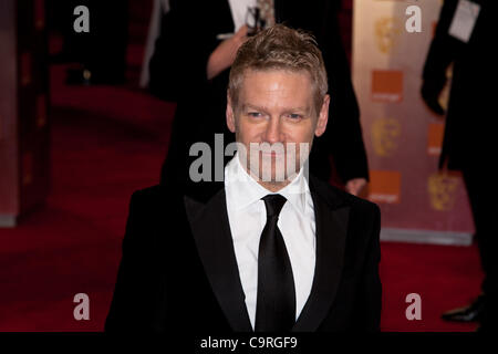 Londra, UK, 12/02/2012. Attore, Kenneth Branagh, arriva al tappeto rosso per frequentare il BAFTAs Foto Stock