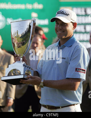 Febbraio 19, 2012 - Los Angeles, California, Stati Uniti - Durante il round finale del Northern Trust Open Golf Tournament a Riviera Country Club di Los Angeles domenica 19 febbraio, 2012. (Credito Immagine: © Ringo Chiu/ZUMAPRESS.com) Foto Stock