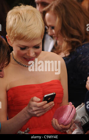 Michelle Williams 84ma annuale di Academy Awards - gli arrivi presso la Hollywood & Highland Center , Los Angeles,CA. Febbraio 26 - 2012.Foto: D.lunghe/Globephotos Foto Stock