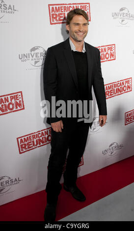 Il Seann William Scott presso l'Australian premiere di American Pie : Reunion, Melbourne, 7 marzo 2012. Foto Stock