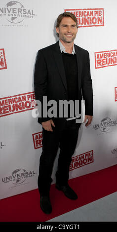 Il Seann William Scott presso l'Australian premiere di American Pie : Reunion, Melbourne, 7 marzo 2012. Foto Stock