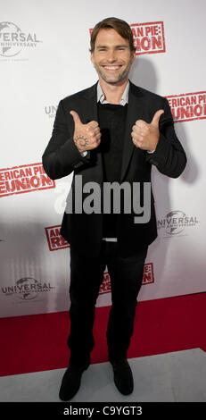 Il Seann William Scott presso l'Australian premiere di American Pie : Reunion, Melbourne, 7 marzo 2012. Foto Stock