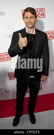 Il Seann William Scott presso l'Australian premiere di American Pie : Reunion, Melbourne, 7 marzo 2012. Foto Stock