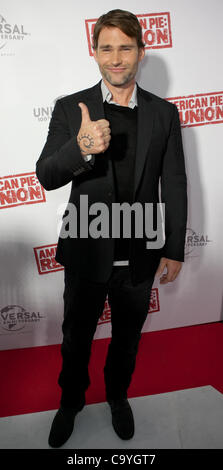 Il Seann William Scott presso l'Australian premiere di American Pie : Reunion, Melbourne, 7 marzo 2012. Foto Stock