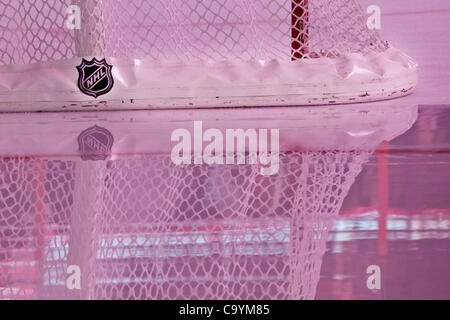 Mar 08, 2012 - Ottawa, Ontario, Canada - Un NHL rete durante la fase di azione tra i senatori e i Rangers. (Credito Immagine: © Leon Svizz/Southcreek/ZUMAPRESS.com) Foto Stock