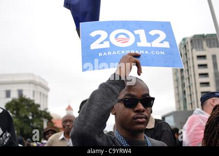 09 mar 2012. I dimostranti al rally per l annuale rievocazione della Selma a Montgomery marzo. ©Ann poco Foto Stock