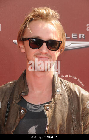 Marzo 11, 2012 - Los Angeles, California, Stati Uniti - Tom Felton frequentando John Varvatos 9° Stuart House vantaggio presentato da Chrysler e Hasbro tenutosi a .John Varvatos in West Hollywood, California 3/11/12. 2012(Immagine di credito: Â© D. lunga/Globe foto/ZUMAPRESS.com) Foto Stock