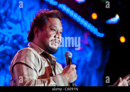 LINCOLN, CA - 9 Marzo: Rex Navarrete esegue al Thunder Valley Casino Resort a Lincoln, la California il 9 marzo 2012 Foto Stock