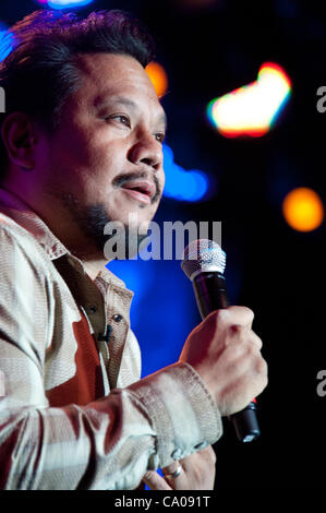 LINCOLN, CA - 9 Marzo: Rex Navarrete esegue al Thunder Valley Casino Resort a Lincoln, la California il 9 marzo 2012 Foto Stock