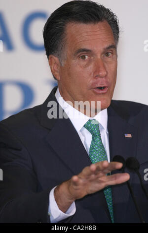 MITT ROMNEY Mitt Romney evento campagna SAN DEIGO CALIFORNIA USA 26 Marzo 2012 Foto Stock