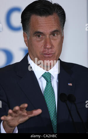 MITT ROMNEY Mitt Romney evento campagna SAN DEIGO CALIFORNIA USA 26 Marzo 2012 Foto Stock