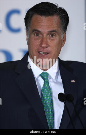 MITT ROMNEY Mitt Romney evento campagna SAN DEIGO CALIFORNIA USA 26 Marzo 2012 Foto Stock