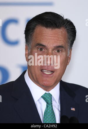 MITT ROMNEY Mitt Romney evento campagna SAN DEIGO CALIFORNIA USA 26 Marzo 2012 Foto Stock