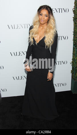 Marzo 27, 2012 - Los Angeles, California, Stati Uniti - Ciara .Valentino comincia il cinquantesimo anniversario con la Rodeo Drive Flagship apertura tenutosi a Valentino,Beverly Hills,CA. 27 marzo - 2012.(Immagine di credito: Â© TLeopold/Globe foto/ZUMAPRESS.com) Foto Stock