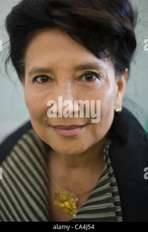 Jung Chang autore raffigurato all'Telegraph Hay Festival 2012, Hay-on-Wye, Powys, Wales, Regno Unito Foto Stock