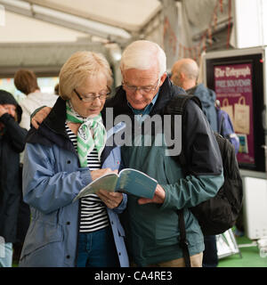 Il Telegraph Hay Festival, ora che lo celebra il venticinquesimo anno 7 Giugno 2012 Foto Stock