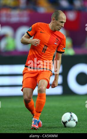 ARJEN ROBBEN OLANDA BAYERN MUNCHEN HOLLAND & BAYERN MUNCHEN STADIO METALIST KHARKIV Ucraina Ucraina 09 Giugno 2012 Foto Stock