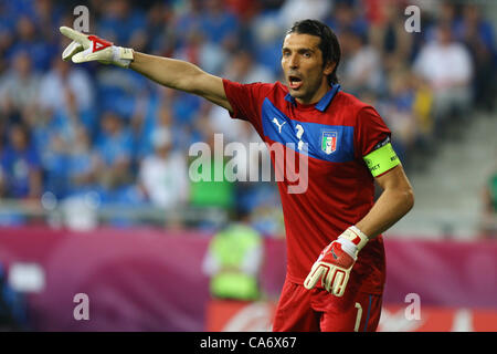 18.06.2012 , Poznan, Polonia. Campionati Europei di calcio. Repubblica di Irlanda contro l'Italia. Round 3. GIANLUIGI BUFFON (ITA) Foto Stock