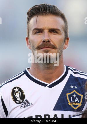 DAVID BECKHAM la galassia della LA CARSON LOS ANGELES CALIFORNIA USA 23 Giugno 2012 Foto Stock