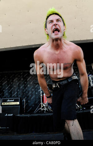 Giugno 23, 2012 - Pomona, California, Stati Uniti d'America - musicista-MATT TOKA, suonare dal vivo presso il Van's Warped Tour 2012, Pomona Fairgrounds, Pomona, California, USA, Giugno 22, 2012...immagine credito cr Scott Mitchell/ZUMA premere (credito Immagine: © Scott Mitchell/ZUMAPRESS.com) Foto Stock