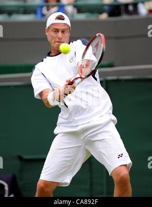 LLEYTON HEWITT AUSTRALIA All England Tennis Club Wimbledon Londra Inghilterra 26 Giugno 2012 Foto Stock