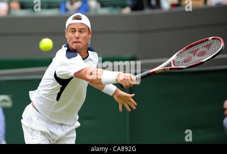 LLEYTON HEWITT AUSTRALIA All England Tennis Club Wimbledon Londra Inghilterra 26 Giugno 2012 Foto Stock