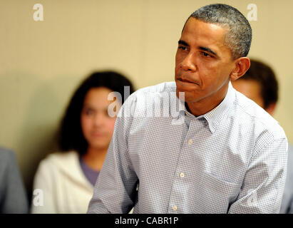 Settembre 29, 2010 - Richmond, Virginia, Stati Uniti d'America - il Presidente Barack Obama incontra con i membri della comunità a Southhampton associazione ricreativa per discutere dell'economia in America. Copyright 2010 Jason Moore. (Credito Immagine: © Jason Moore/ZUMApress.com) Foto Stock