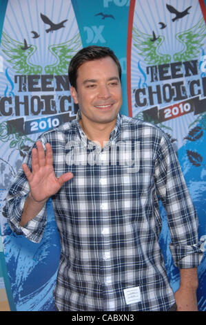 Agosto 08, 2010 - Hollywood, California, Stati Uniti - Jimmy Fallon durante il 2010 Teen Choice Awards, arrivi presso l'Anfiteatro Gibson, 8 agosto 2010 a Los Angeles. K66089MGE.(Immagine di credito: Â© Michael Germana Globo/foto/ZUMApress.com) Foto Stock