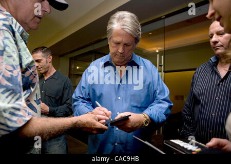 Aug 05, 2010 - Los Angeles, California, Stati Uniti - Artista Brian Wilson promuove il suo nuovo album con la Disney record "Reimagines Gershwin' a Los Angeles. (Credito Immagine: © Brian Lowe/ZUMApress.com) Foto Stock