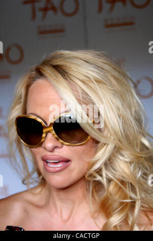 Luglio 10, 2010 - Hollywood, California, Stati Uniti - PAMELA ANDERSON.festeggia il suo compleanno a Tao Beach al Venetian Hotel.Venetian Hotel and Casino Resort 06-10-2010. 2010.K65319EG(Immagine di credito: Â© Ed Geller/Globe foto/ZUMApress.com) Foto Stock