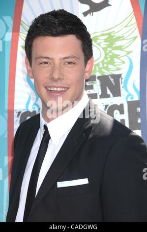 Agosto 08, 2010 - Los Angeles, California, Stati Uniti d'America - Agosto 08, 2010 - Los Angeles, California, Stati Uniti d'America - Attore CORY MONTEITH al Teen Choice Awards 2010 - Arrivi presso gli Universal Studios di Los Angeles. (Credito Immagine: © Paul Fenton/ZUMApress.com) Foto Stock