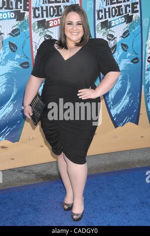 Agosto 08, 2010 - Los Angeles, California, Stati Uniti d'America - Agosto 08, 2010 - Los Angeles, California, Stati Uniti d'America - attrice NIKKI BLONSKY al Teen Choice Awards 2010 - Arrivi presso gli Universal Studios di Los Angeles. (Credito Immagine: © Paul Fenton/ZUMApress.com) Foto Stock