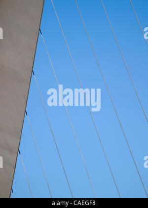 Santiago Calatrava il Puente de la Mujer (Ponte della donna) a Buenos Aires, Argentina Foto Stock