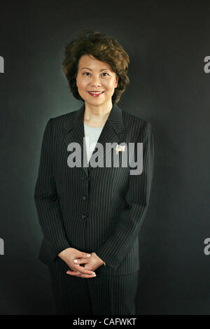 Feb 21, 2008 - San Pietroburgo, Florida, Stati Uniti d'America - STATI UNITI Segretario del lavoro ELAINE CHAO. (Credito Immagine: © John Pendygraft/San Pietroburgo volte/ZUMA Premere) Restrizioni: * Tampa Tribune e USA Tabloid diritti * Foto Stock