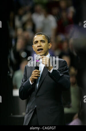 Barack Obama ha spazzato presidenziale democratico concorsi in tre stati di sabato, colpendo gli ultimi colpi in un ematoma avanti e indietro la battaglia con Hillary Clinton per la nomina del partito. Obama cruised alle vittorie decisive in Louisiana, Nebraska e Washington per acquisire lo slancio in un deadlock, stato Foto Stock