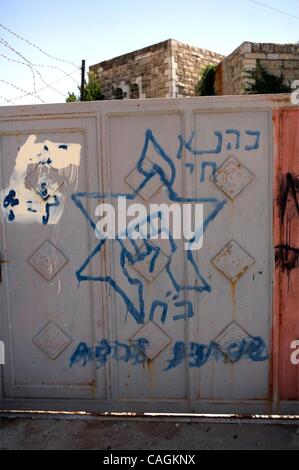 Feb 01, 2008 - Gerusalemme, Israele - Questo è il simbolo della violenta pista ebraica, 'Kauch." (credito Immagine: © Ira Lippke/ZUMA Press) Foto Stock