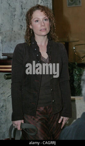 Actrice americano Scarlett McAlister alla presentazione del nuovo film russi 'Montana' a Mosca. Foto Stock