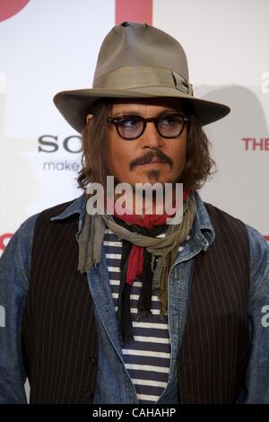 16 dic 2010 - Madrid, Madrid, Spagna - Angelina Jolie e Johnny Deep frequentare il photocall del turista a Villamagna Hotel a Madrid (credito Immagine: © Jack Abuin/ZUMAPRESS.com) Foto Stock