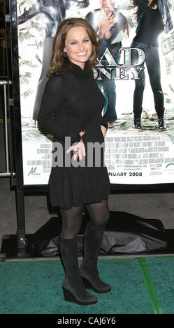 Jan 09, 2008; Hollywood, California, Stati Uniti d'America; attrice Giada De Laurentiis al 'Mannuncio denaro' Los Angeles Premiere detenute al MAnn Village Theatre. Credito: Foto di Paul Fenton/ZUMA premere. ( Foto Stock