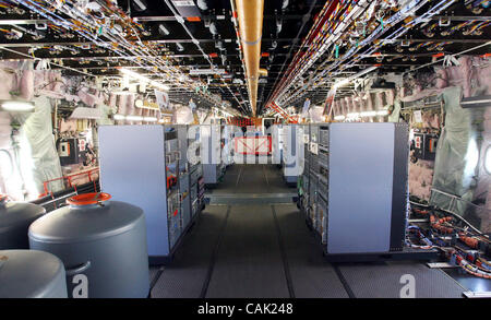 4 Ottobre 2007 - San Francisco, CA, Stati Uniti d'America - l'interno dei nuovi Airbus A380 all'Aeroporto Internazionale di San Francisco Giovedì 4 Ottobre, 2007. (Credito Immagine: © Giovanni verde/San Mateo County Times/ZUMA Press) Foto Stock