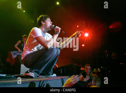 Settembre 22, 2007, Chula Vista, California, Stati Uniti d'America STREET SCENE 2007- ANDREW McMAHON, cantante e pianista della Contea di Orange 'JACK'S MANICHINO,' esegue sul Pacifico Stage Credito: foto di Charlie Neuman, San Diego Union-Tribune/Zuma premere. copyright 2007 San Diego Union-Tribune Foto Stock