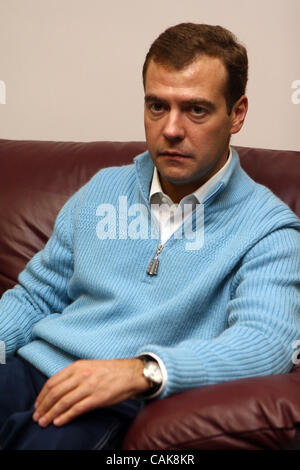 Primo vice premier Dmitri Medvedev nella riunione informale tenutasi a Mosca Foto Stock