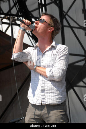 Sett. 16, 2007 Austin, TX, Stati Uniti d'America, cantante MATT BERNINGER della banda nazionale di esibirsi dal vivo al 2007 Austin City Limits Music Festival che ha avuto luogo a Zilker park si trova a Austin. Copyright 2007 Jason Moore. Credito: Jason Moore Foto Stock