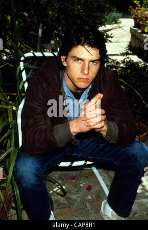 Giugno 18, 1985 - Los Angeles, California, Stati Uniti - TOM CRUISE a Los Angeles nel 1985. (Credito Immagine: © Bob Villard/Globe foto/ZUMAPRESS.com) Foto Stock