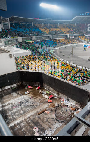 Il lo stadio dei lavoratori durante la partita tra il Beijing Guoan e Guizhou Renhe squadre di calcio a Pechino, Cina, Venerdì 11 Maggio, 2012. Guoan Pechino ha vinto la partita con 2:1. Foto Stock