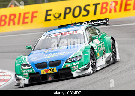 18.05.2012 Brands Hatch, Augusto Farfus (BRA) alla guida della Castrol Edge BMW M3 DTM in azione durante il Venerdì di prove libere nel 2012 il campionato DTM, Kent, Inghilterra Foto Stock