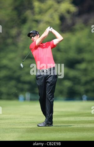 Regno Unito. 24.05.2012 Wentworth, Inghilterra. Ross Fisher (ITA) in azione durante il giorno 1 del BMW PGA Championship. Foto Stock