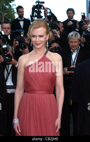 24 maggio 2012 - Cannes, Francia - attrice Nicole Kidman arriva per la premiere del suo nuovo film di Paperboy al Cannes Film Festival, giovedì. (Credito Immagine: © Frederic Injimbert/ZUMAPRESS.com) Foto Stock